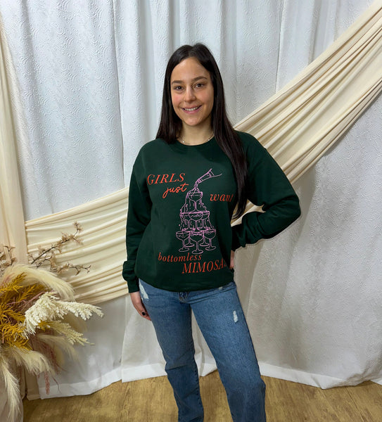 Bottomless Mimosas Crew Neck