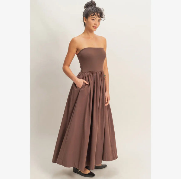 Flowy Midi Dress- Solid