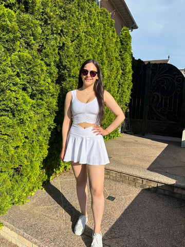 Crossover Waist Tennis Skort