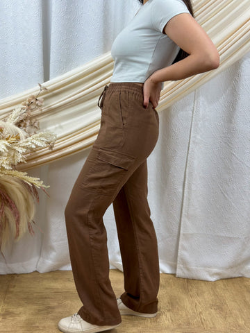 Linen Cargo Pants