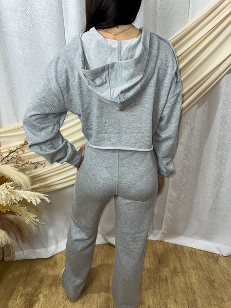 Crop Hoodie Zip-Up