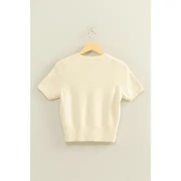 Short Sleeve Sweater Top