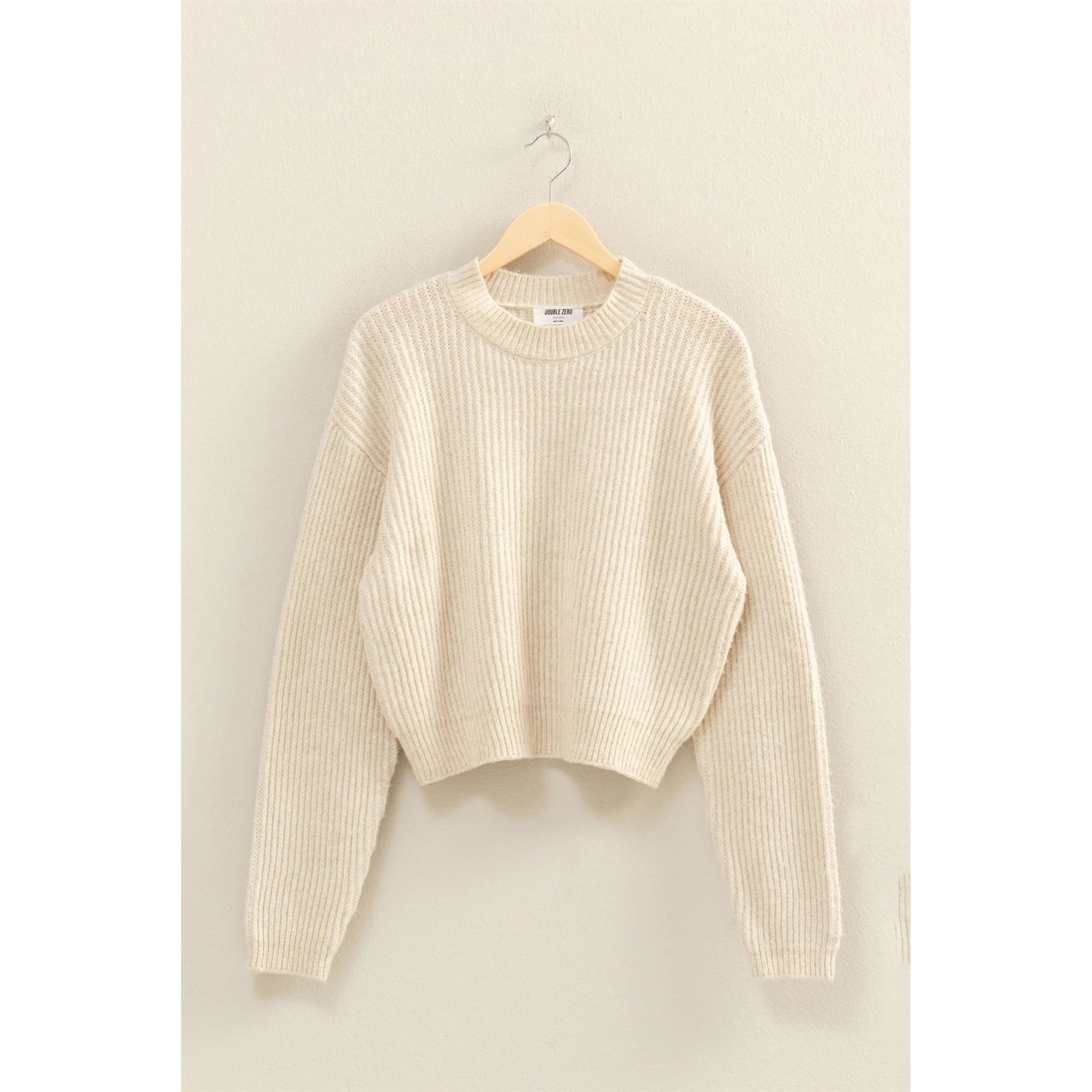 Ribbed Crew Neck Sweater