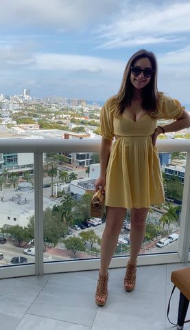 Lace up Mini Dress