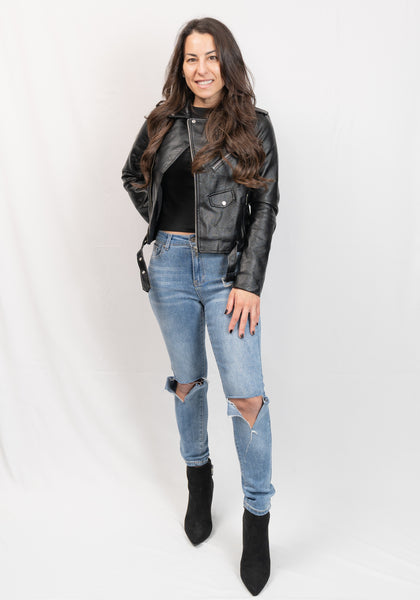 Faux Leather Jacket