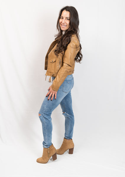 Faux Leather Jacket