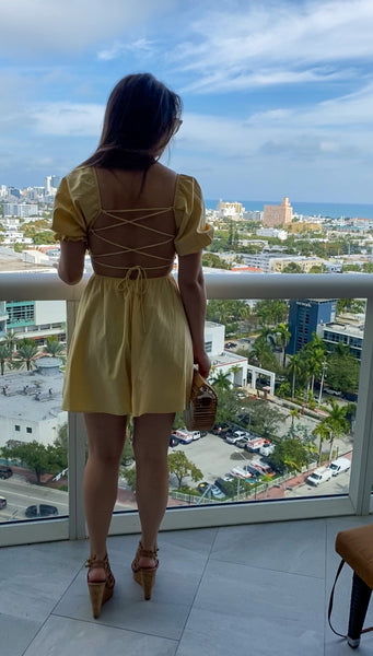 Lace up Mini Dress
