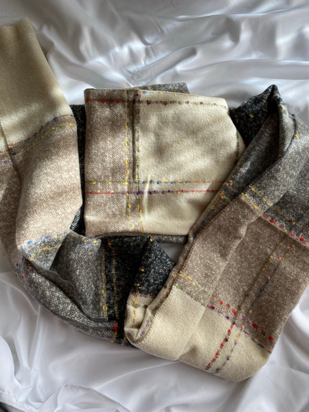 Multi Color Block Oblong Scarf