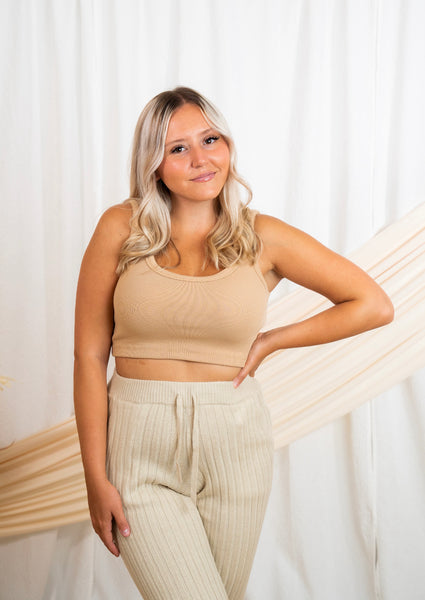 Ribbed Cropped Tank