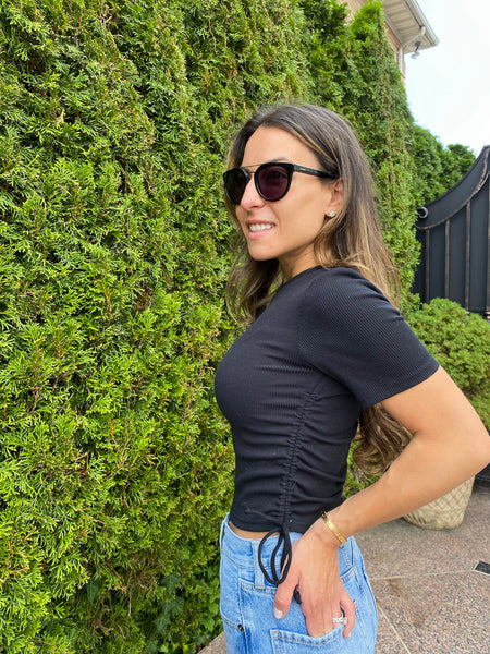 Ribbed Adjustable Side Tee