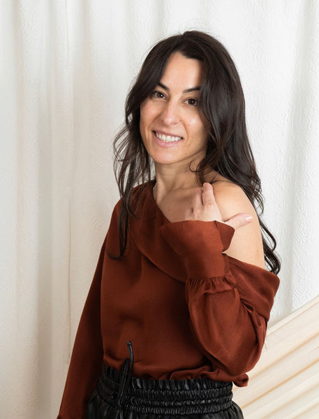 Draped One Shoulder Top