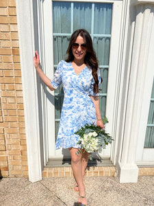 Printed Wrap Dress