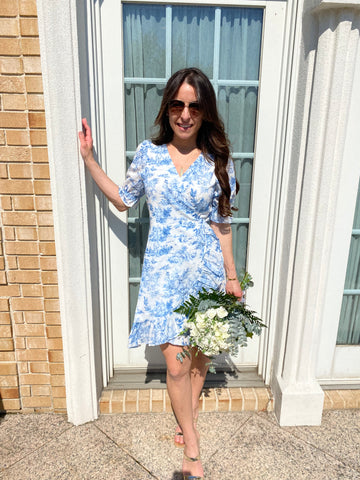 Printed Wrap Dress