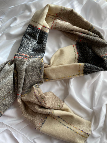 Multi Color Block Oblong Scarf