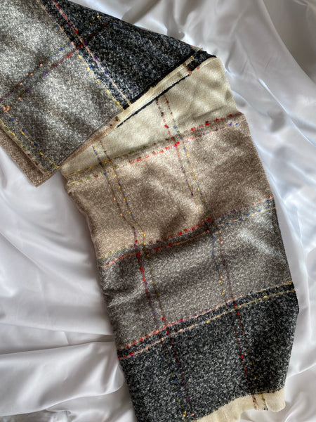 Multi Color Block Oblong Scarf
