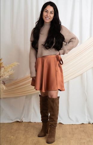Wrap Mini Skirt