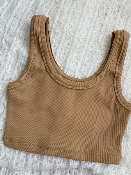Ribbed Cropped Tank