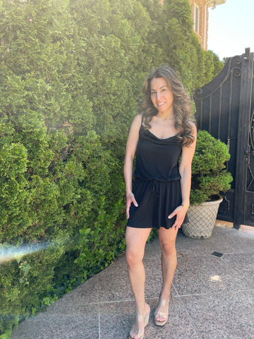 Cowl Neck Romper