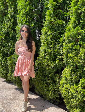 Smocked Ruched Top Dress
