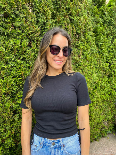 Ribbed Adjustable Side Tee