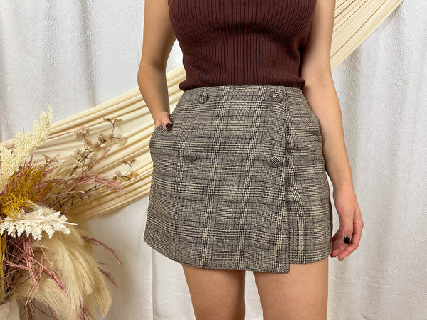 Plaid Skort