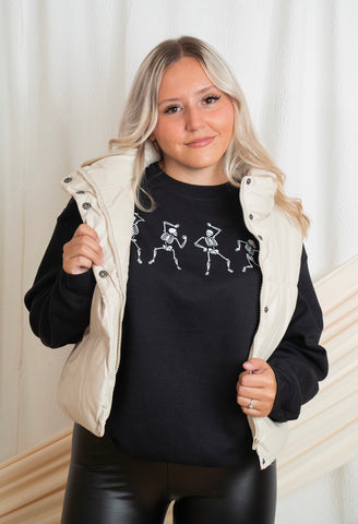 Dancing Skeleton Crew Neck