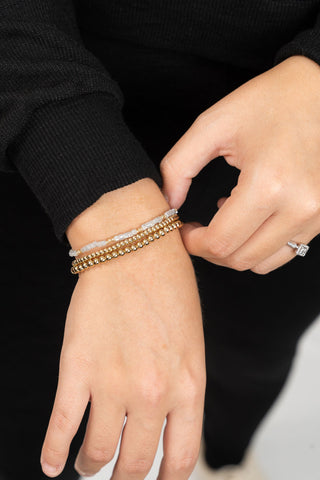 3 Piece Layered Bead Bracelet