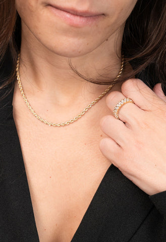 Twisted Rope Chain Necklace